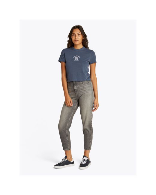 Tommy Hilfiger Blue Varsity Crest Crew Neck T-Shirt