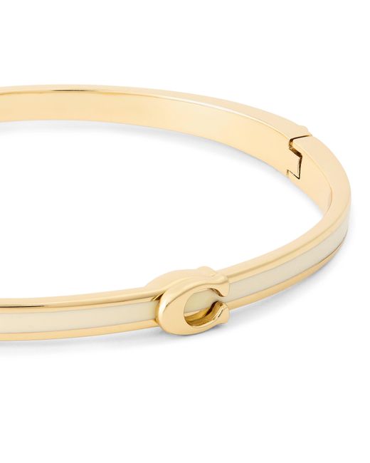 COACH Natural C Hinge Bangle