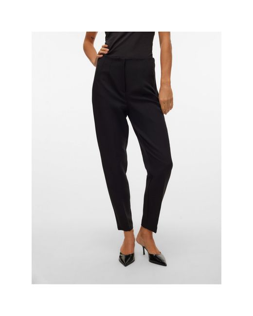 Vero Moda Black Lina Tapered Cigarette Trouser