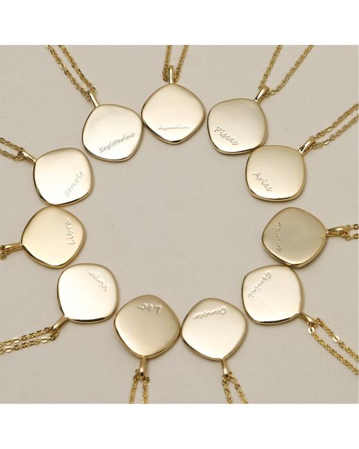 Jon Richard Red Plated Molten Horoscope Necklace