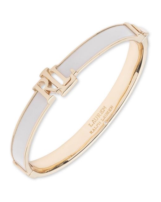 Ralph Lauren Metallic Lauren Ralph Lauren & Logo Bangle