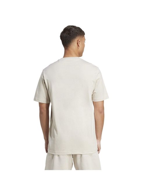 Adidas White Graphic Logo T-Shirt for men
