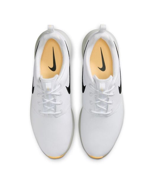 Nike White Spikeless Golf Shoes for men