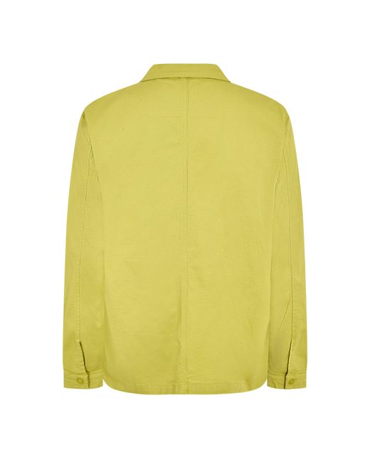 Marshall Artist Yellow Plaid Overshirt for men