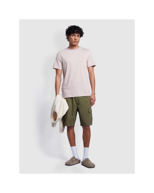 Farah Purple Daytona Short Sleeve T Shirt for men