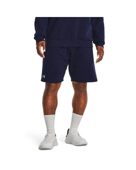 Under Armour Blue Ua Rival Fleece Shorts for men
