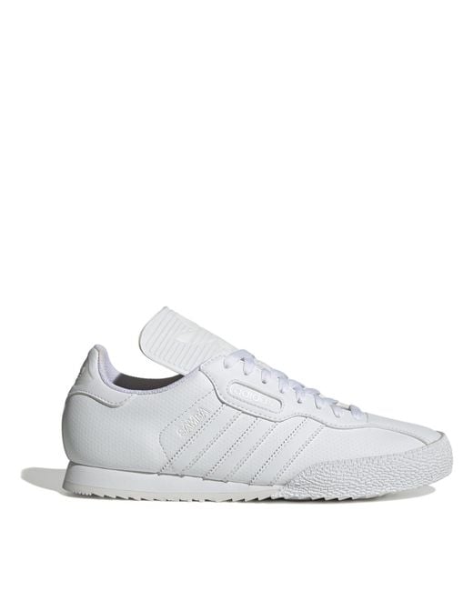 Adidas White Samba Super Trainers for men