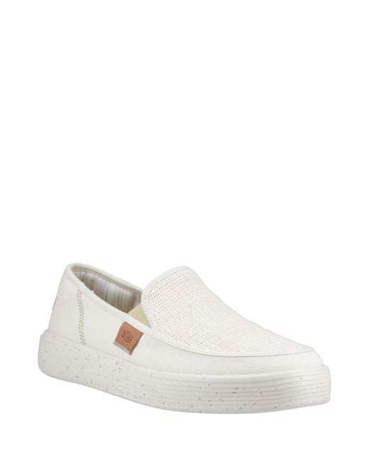 HeyDude White Sunapee Coastline Shoe for men