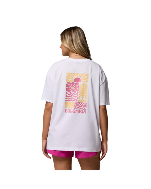 Columbia White Oversized T-Shirt