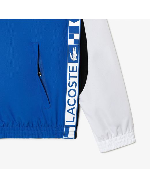 Lacoste Blue Sport Colourblock Tennis Jacket for men