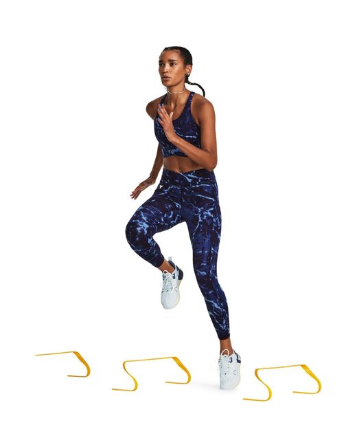 Under Armour Blue Large Crossover Ankle Performance Gym Legging