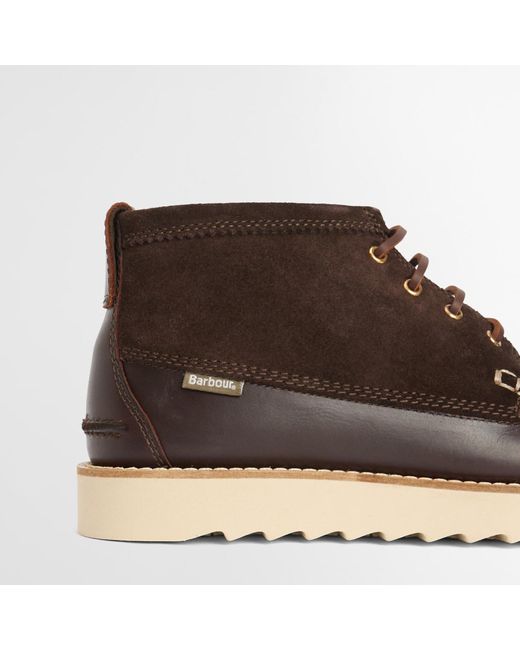Barbour Brown Hadston Chukka Boots for men