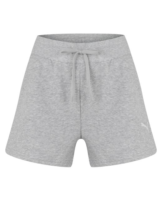 PUMA Gray Fleece Jogger Shorts