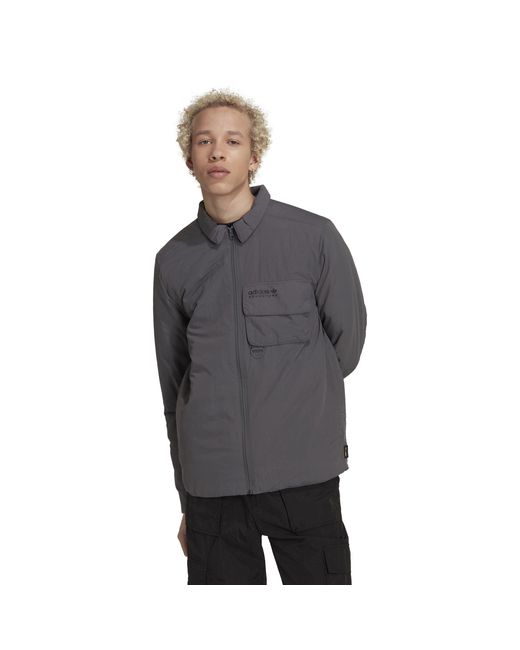 Adidas Originals Gray Advanced Winter Technical Overshirt for men