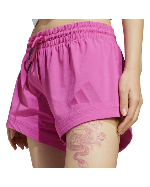 Adidas Pink Z.N.E. Woven Tracksuit Shorts