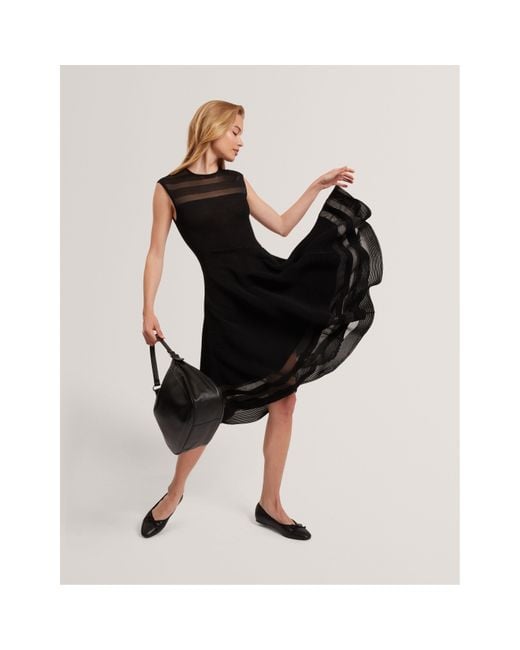 Ted Baker Black Knitted Jumper Dress