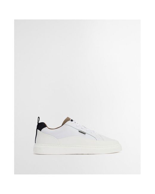 Barbour White Stannington Trainers for men