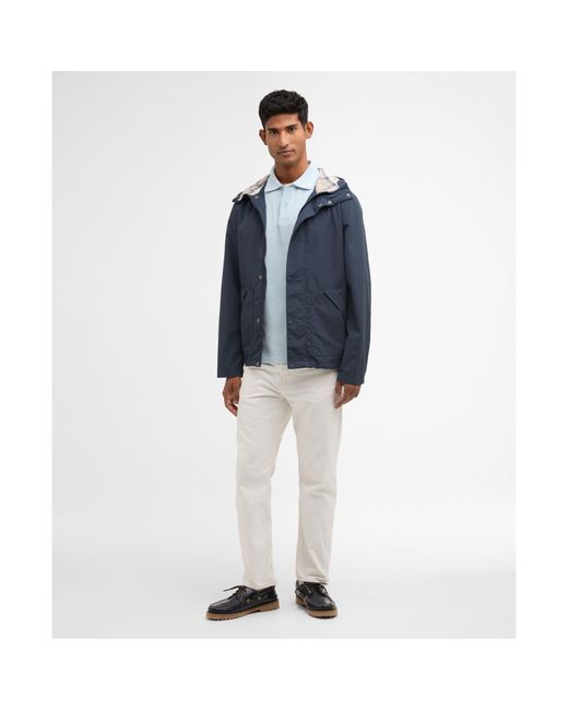 Barbour Blue Jacket Baywick Showerproof Jacket for men