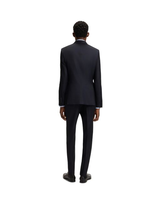 Boss Black Double Breasted Slim-Fit Suit for men