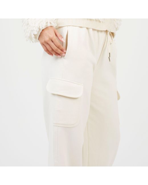 Brave Soul White Bs Jersey Cargo Trousers