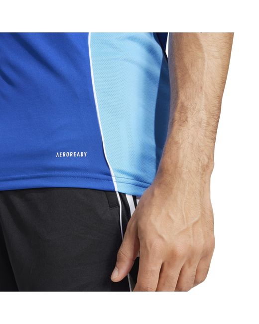 Adidas Blue Tiro 25 Competition Training T-Shirt for men
