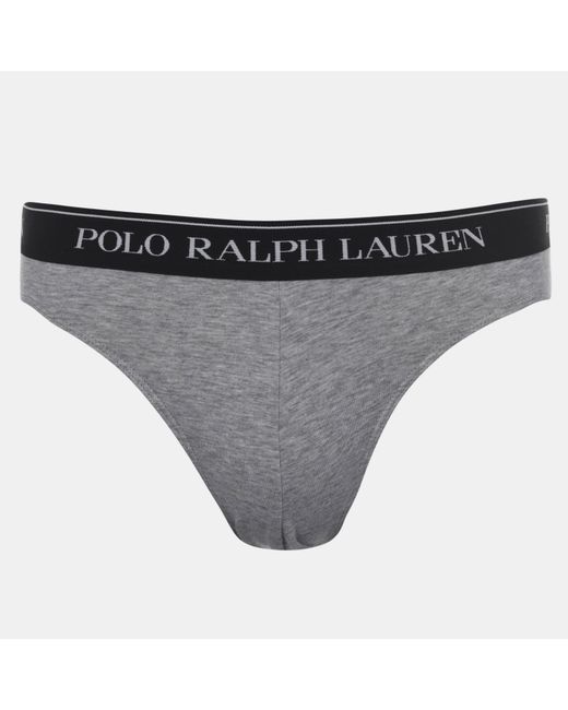 Polo Ralph Lauren Gray Cotton 3-Pack Boxer Briefs for men