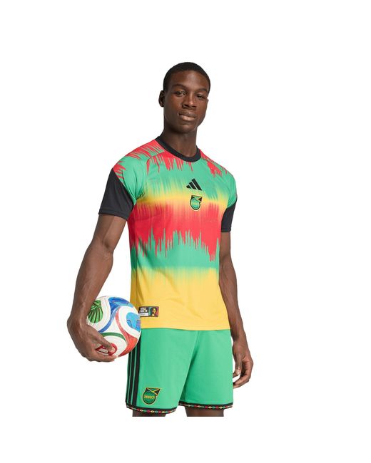 Adidas Green Jamaica Pre-Match Shirt 2026 for men