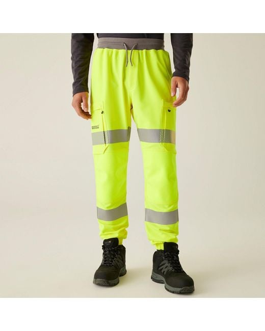 Regatta Yellow Hi-Vis Prolite Stretch Jogger for men