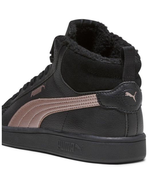 PUMA Black Smsh Mid Wtr Low-Top Trainers for men