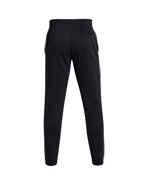 Under Armour Blue Icon Taping Closed Hem Fleece Joggers for men