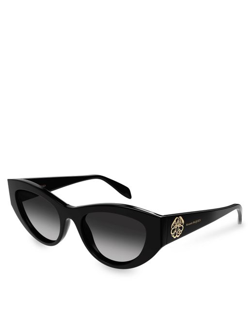 McQueen Black Cat-Eye Sunglasses