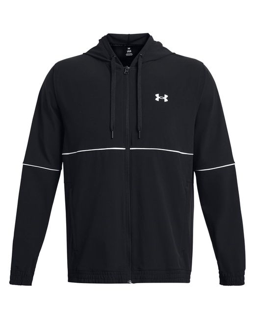 Under Armour Blue Baseline Woven Performance Hoodie for men