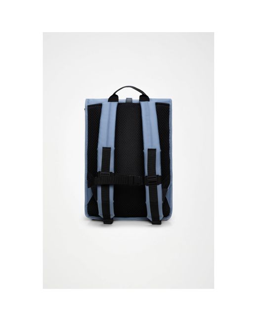 Rains Blue Rolltop Rucksack