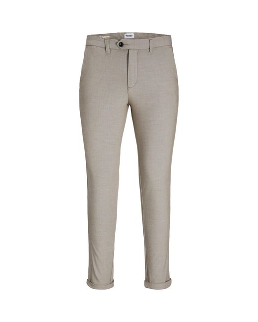 Jack & Jones Gray Connor Chino Trouser for men