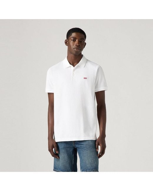 Levi's White Hm Polo for men