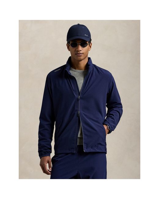 Polo Ralph Lauren Blue Rlx Water Resistant Long Sleeve Performance Golf Jacket for men