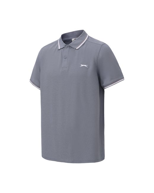 Slazenger 1881 Gray Tipped Polo Shirt for men