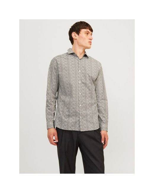 Jack & Jones Gray Slim Fit T-Shirt for men
