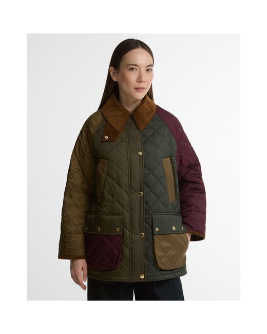 Barbour Brown B.Li Bedale Patch Ql Ld64