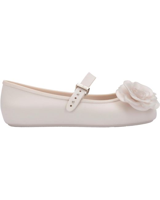 Melissa White Petal Ballet Pumps