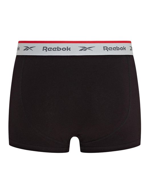 Reebok Black 3 Pack Boxer Short Ovett for men