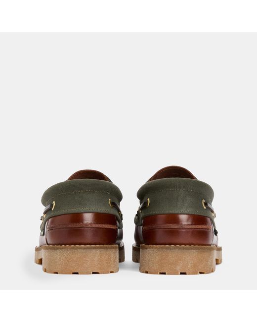 Barbour Brown Deck Boat Shoes for men