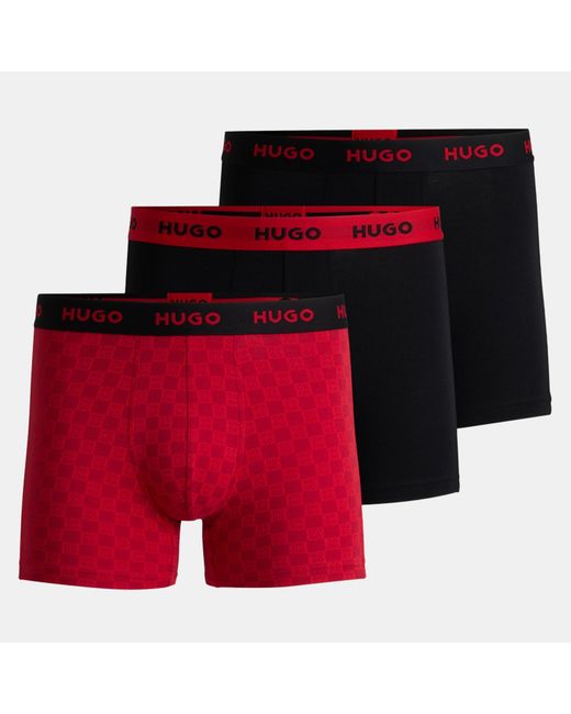 HUGO Red Triple Pack Trunks for men