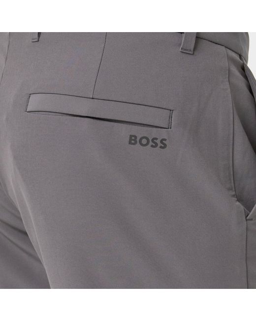 Boss Gray Hugo Commuter Slim Fit Trousers for men