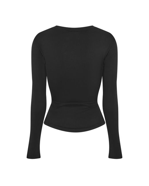 The Couture Club Black Sculpting Stretch Long Sleeve T-Shirt