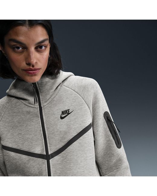 Nike Gray Tech Fleece Zip Hoodie