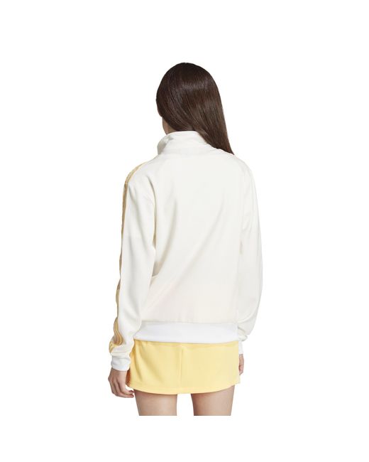 Adidas Originals White Crepe Tracksuit Top