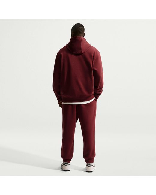 Nike Red Sportswear Club Fleece Jogging Pants for men