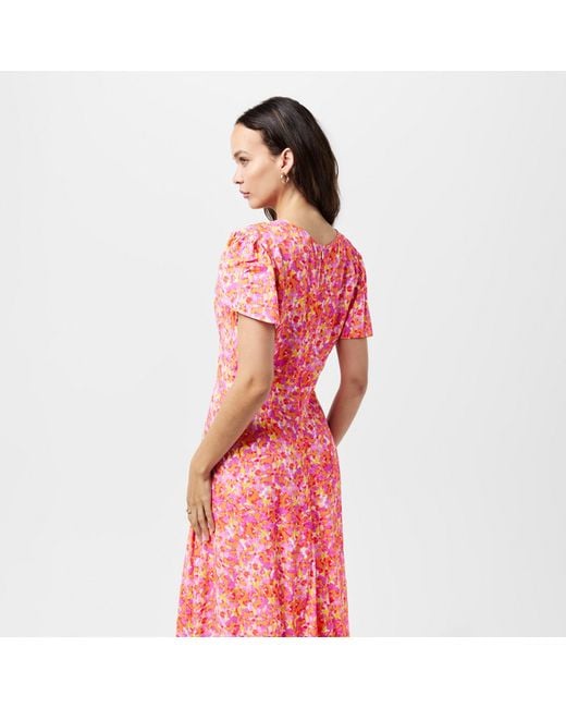 French Connection Pink Delph Tea Dress
