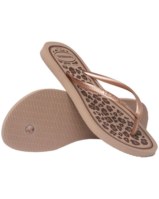 Havaianas Natural Slim Animal Flip Flops